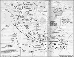 MAP 12. XV Corps, 2-8 August 1944