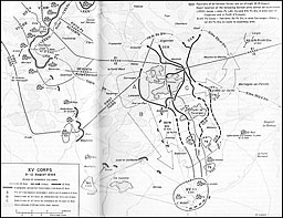 Map 16. XV Corps, 9-12 August 1944