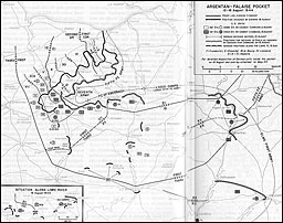 Map 17. Argentan-Falaise Pocket, 12-16 August 1944