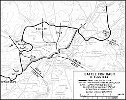Map 6. Battle for Caen, 8-9 July 1944
