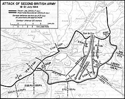 Map 9. Attack of Second British Army, 18-021 July 1944