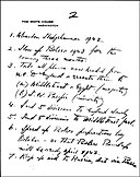 ALTERNATE SETS OF SUGGESTIONS, IN PRESIDENT'S HANDWRITING, page 2