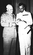 GENERAL ARNOLD WITH LORD LOUIS MOUNTBATTEN, Quebec conference, 20 August 1943