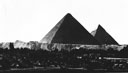 THE PYRAMIDS, background setting for Mena House on the outskirts of Cairo.