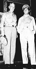 GENERAL MARSHALL WITH GENERAL DOUGLAS MACARTHUR during the former's post-S<font size=-1>EXTANT</font> visit to the Pacific