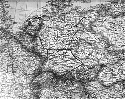 Map: Roosevelt's Concept of Postwar Occupation Zones for Germany