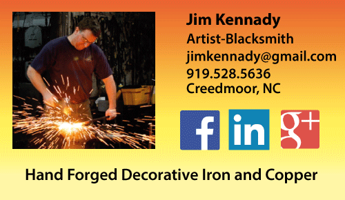 image and link - contact information for NC ABANA member Jim Kennady in  Creedmoor, NC