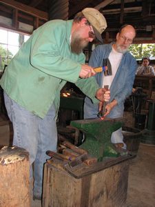 image - blacksmithing at the 2008 NC State Fair